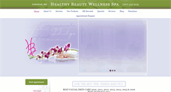 Desktop Screenshot of healthybeautywellnessspa.com